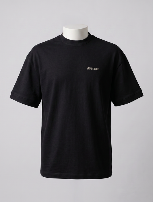 AVENUE TEE - MIDNIGHT BLACK